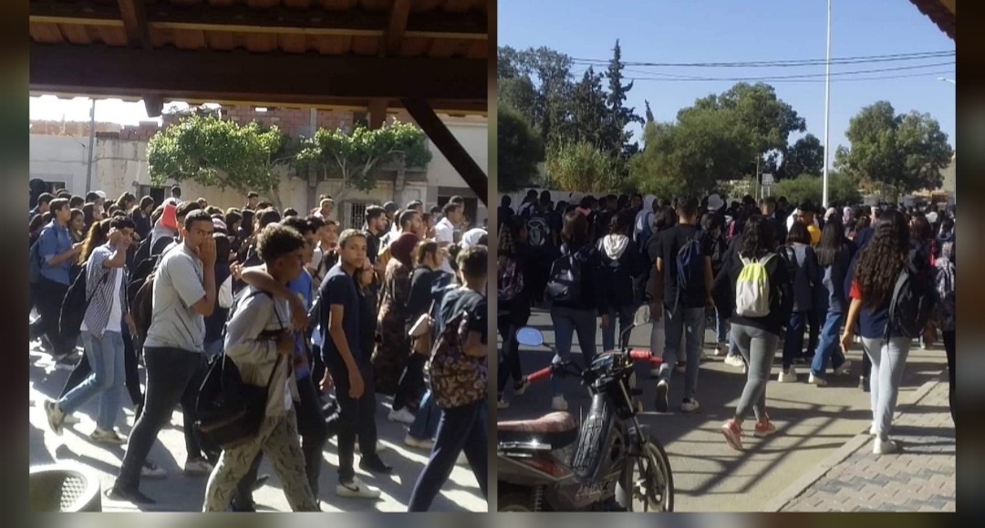  بعد انهيار سقف قاعة تدريس ..تواصل مقاطعة الدروس  بمعهد المكناسي ومندوبية التربية في قفص الاتهام